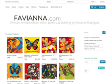 Tablet Screenshot of favianna.flyingcart.com