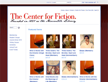 Tablet Screenshot of centerforfiction.flyingcart.com