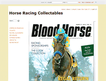 Tablet Screenshot of horseracingcollectables.flyingcart.com